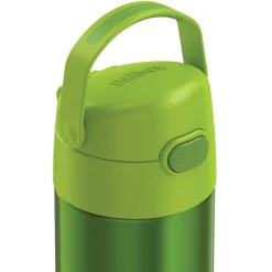 Thermos FUNtainer Stainless Steel Vacuum Insulated Water Bottle, 12 oz., Lime (THRF4100LM6)