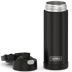 Thermos FUNtainer Stainless Steel Vacuum Insulated Water Bottle, 16 oz., Black Matte (THRF41101BK6)