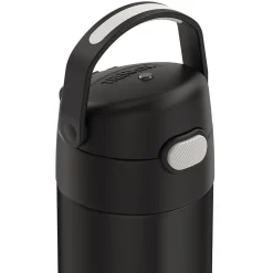 Thermos FUNtainer Stainless Steel Vacuum Insulated Water Bottle, 16 oz., Black Matte (THRF41101BK6)