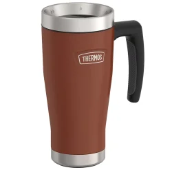 Icon Stainless Steel Vacuum Insulated Travel Mug, 16 oz., Saddle, (THRIS1002SD4)<Thermos Outlet