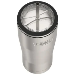 Icon Stainless Steel Vacuum Insulated Cold Tumbler with Straw, 24 oz., Matte (IS1112MS4)<Thermos Best