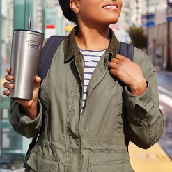 Icon Stainless Steel Vacuum Insulated Cold Tumbler with Straw, 24 oz., Matte (IS1112MS4)<Thermos Best