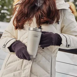 Icon Stainless Steel Vacuum Insulated Travel Mug, 16 oz., Sandstone, (THRIS1002SN4)<Thermos Outlet