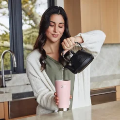 Icon Stainless Steel Vacuum Insulated Tumbler, 16 oz., Sunset Pink (IS1012SP4)<Thermos Outlet