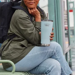 Icon Stainless Steel Vacuum Insulated Tumbler with Straw, 24 oz., Glacier (IS1112GC4)<Thermos New