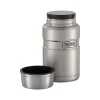 Lunch Totes & Water Bottles|Thermos King Food Jar, Black/Silver, 24 Oz. (SK3020MSDB4)