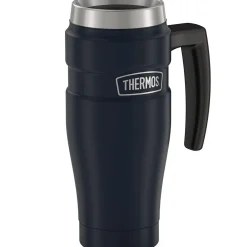 King Stainless Steel Vacuum Insulated Travel Mug, 16 oz., Midnight Blue (THRSK1000MDB4)<Thermos Sale