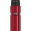 King Stainless Steel Vacuum Insulated Travel Mug, 24 oz., Matte Red (THRSK4000MR4)<Thermos Clearance