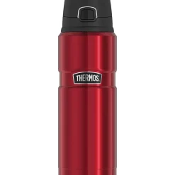 King Stainless Steel Vacuum Insulated Travel Mug, 24 oz., Matte Red (THRSK4000MR4)<Thermos Clearance