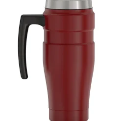 King Stainless Steel Vacuum Insulated Travel Mug, 16 oz., Rustic Red (THRSK1000MR4)<Thermos Online