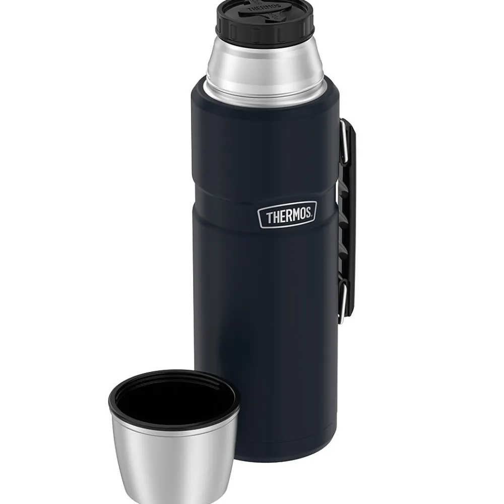 2-Liter Stainless King Vacuum-Insulated Stainless Steel Beverage Bottle, Matte Blue (SK2020MDB4)<Thermos Outlet