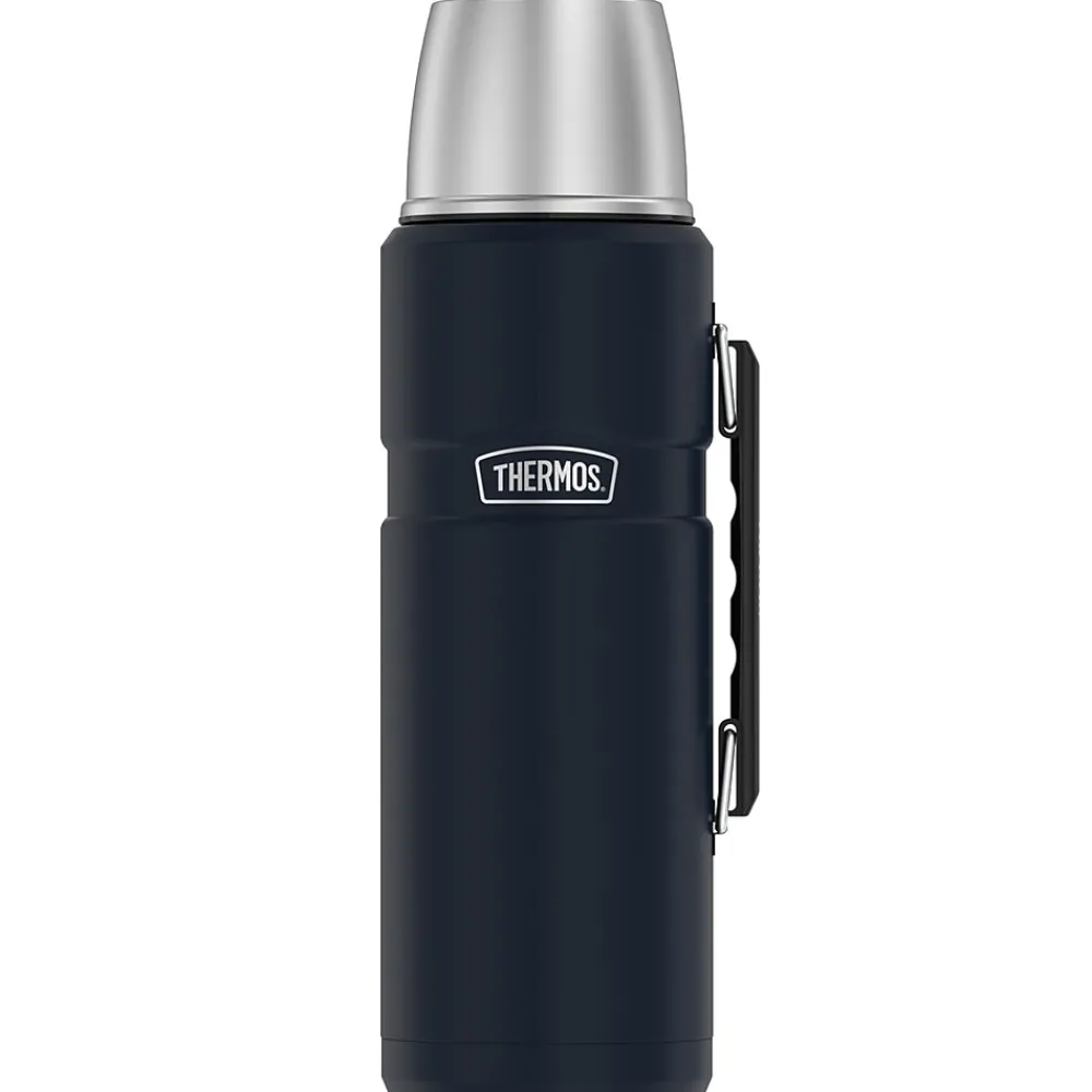 2-Liter Stainless King Vacuum-Insulated Stainless Steel Beverage Bottle, Matte Blue (SK2020MDB4)<Thermos Outlet