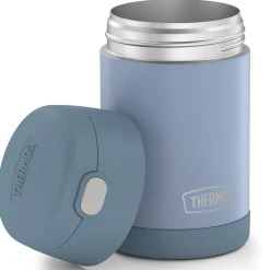 Lunch Totes & Water Bottles|Thermos 16-Ounce FUNtainer Vacuum-Insulated Stainless Steel Food Jar with Folding Spoon, Denim Blue (F31101DB6)