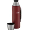40-Ounce Stainless King Vacuum-Insulated Stainless Steel Beverage Bottle, Matte Red (SK2010MR4)<Thermos Online