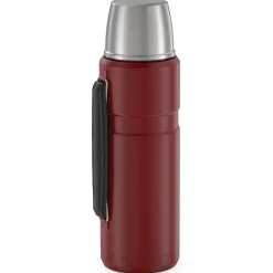 40-Ounce Stainless King Vacuum-Insulated Stainless Steel Beverage Bottle, Matte Red (SK2010MR4)<Thermos Online