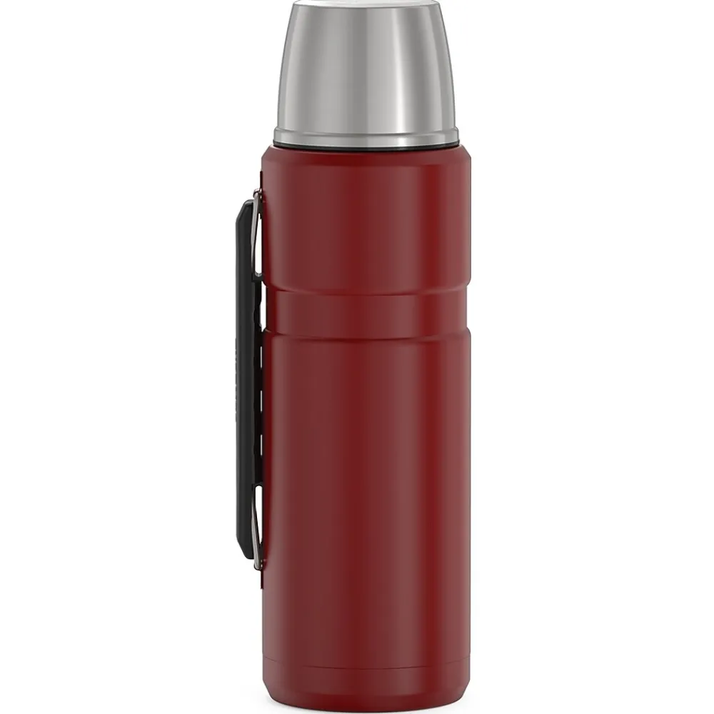 40-Ounce Stainless King Vacuum-Insulated Stainless Steel Beverage Bottle, Matte Red (SK2010MR4)<Thermos Online