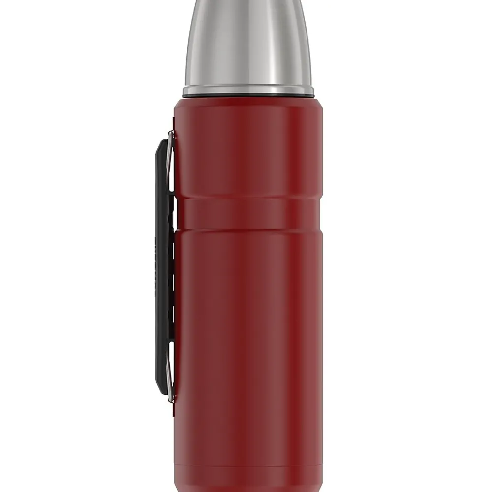 40-Ounce Stainless King Vacuum-Insulated Stainless Steel Beverage Bottle, Matte Red (SK2010MR4)<Thermos Online