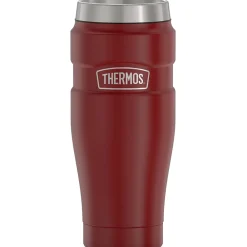 16-Ounce Stainless King Vacuum-Insulated Stainless Steel Travel Tumbler, Rustic Red (SK1005MR4)<Thermos