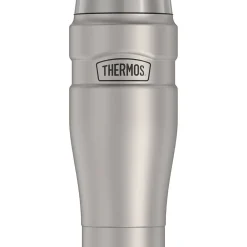 16-Ounce Stainless King Vacuum-Insulated Stainless Steel Travel Tumbler, Matte Steel (SK1005MSTRI4)<Thermos Hot