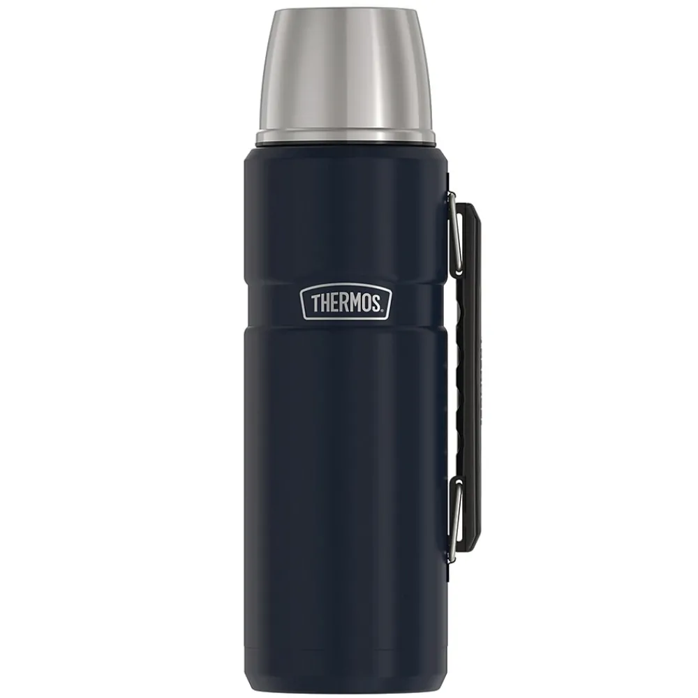 40-Ounce Stainless King Vacuum-Insulated Stainless Steel Beverage Bottle, Midnight Blue (SK2010MDB4)<Thermos Outlet