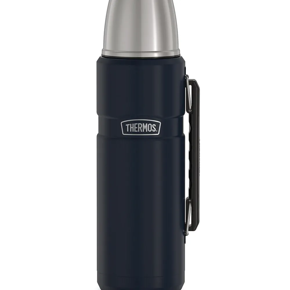 40-Ounce Stainless King Vacuum-Insulated Stainless Steel Beverage Bottle, Midnight Blue (SK2010MDB4)<Thermos Outlet
