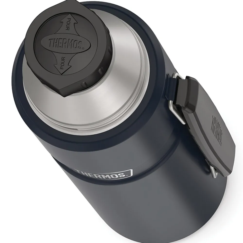 40-Ounce Stainless King Vacuum-Insulated Stainless Steel Beverage Bottle, Midnight Blue (SK2010MDB4)<Thermos Outlet