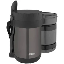 Lunch Totes & Water Bottles|Thermos Vacuum-Insulated All-in-1 Meal Carrier, Stainless Steel (JBG1800SM4)