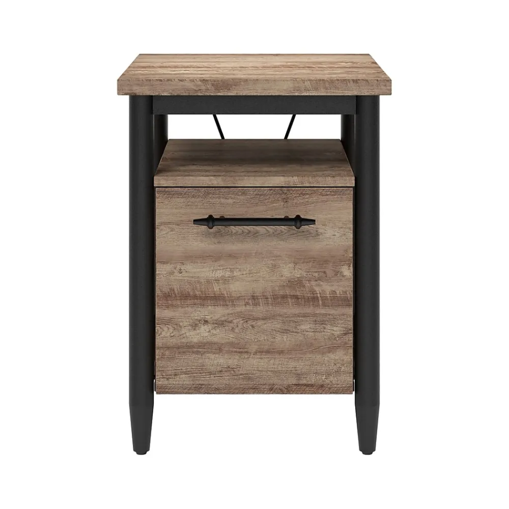 File Cabinets*Thomasville Furniture Breslyn Vertical File Cabinet, Letter/Legal Size, 22.2"H x 16"W x 20"D, Crosscut Hickory (SPLS-BRDF-TV)