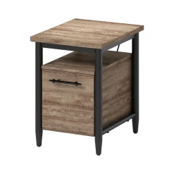 File Cabinets*Thomasville Furniture Breslyn Vertical File Cabinet, Letter/Legal Size, 22.2"H x 16"W x 20"D, Crosscut Hickory (SPLS-BRDF-TV)