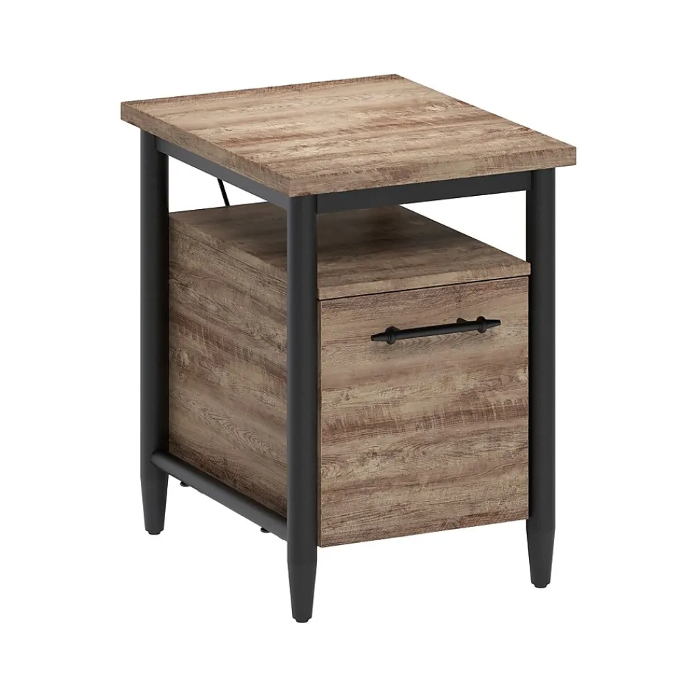 File Cabinets*Thomasville Furniture Breslyn Vertical File Cabinet, Letter/Legal Size, 22.2"H x 16"W x 20"D, Crosscut Hickory (SPLS-BRDF-TV)