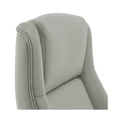 Office Chairs*Thomasville Furniture Darius Ergonomic Bonded Leather Swivel Executive Chair, Gray (51490-GRY)