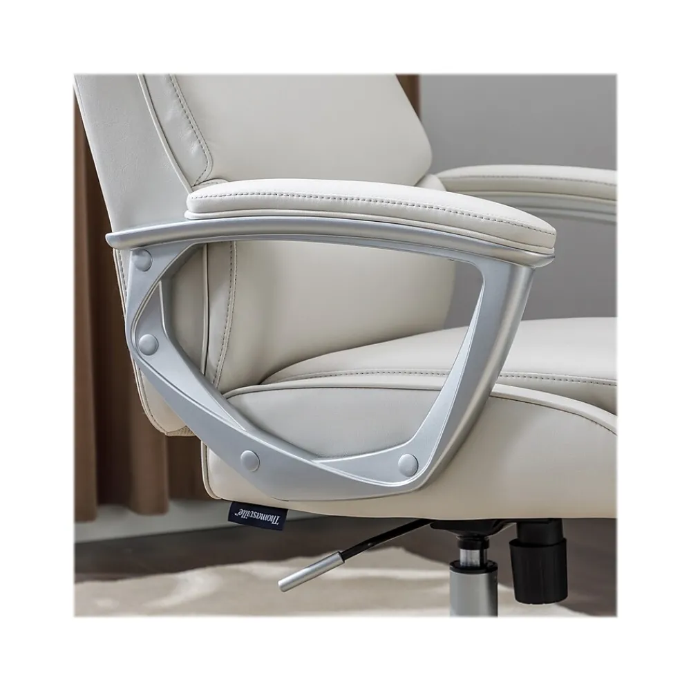 Ergonomic Chairs*Thomasville Furniture Josephine Ergonomic Bonded Leather Swivel Manager Chair, Beige (60071-CRM) Cream