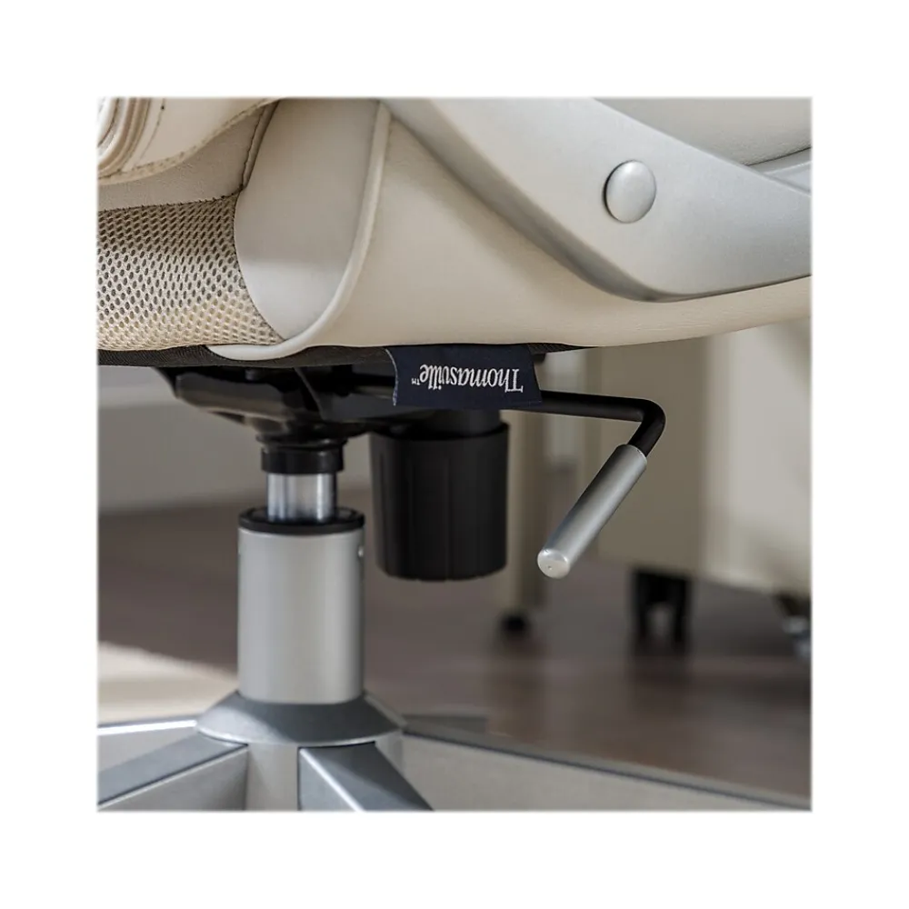 Ergonomic Chairs*Thomasville Furniture Josephine Ergonomic Bonded Leather Swivel Manager Chair, Beige (60071-CRM) Cream