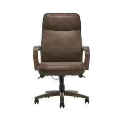 Office Chairs*Thomasville Furniture Lockhart Ergonomic Bonded Leather Swivel Executive Chair, Brown (51494-BRN)