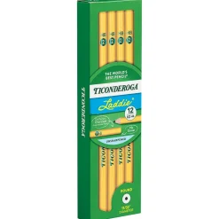Pencils|Ticonderoga Laddie Wooden Pencil, #2 Soft Lead, Dozen (X13040)