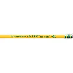 Pencils|Ticonderoga My First Tri-Write Wooden Pencil, #2 Soft Lead, 36/Pack (X13082)