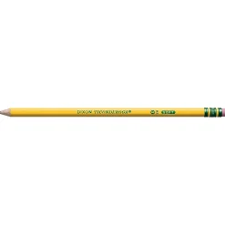 Pencils|Ticonderoga Pre-Sharpened Wooden Pencil, 2.2mm, #2 Soft Lead, Dozen (X13806X)