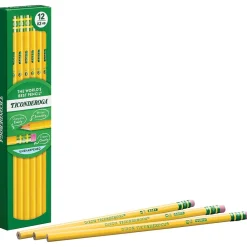 Pencils|Ticonderoga The World's Best Pencil Wooden Pencil, 2.2mm, #2 Soft Lead, 1440/Carton (X13882X-CT)