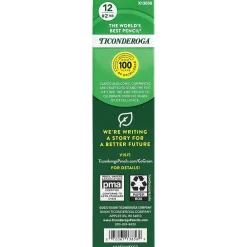 Pencils|Ticonderoga Tri-Write Wooden Pencil, 2.2mm, #2 Soft Lead, Dozen (X13856X)