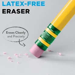 Pencils|Ticonderoga Woodcase Pencil, 2H, No. 4, Yellow Barrel, 12/Pack