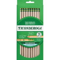 Pencils|Ticonderoga Wooden Pencil, #2 Soft Lead, Dozen (X96212X)