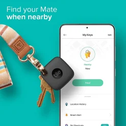 Tile Mate Life360 Bluetooth Tracke, Black (RE-44001)<Tile by Life360 Outlet