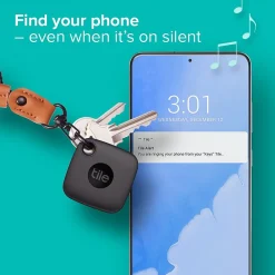 Tile Mate Life360 Bluetooth Tracke, Black (RE-44001)<Tile by Life360 Outlet