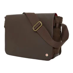 Sheridan Nylon Contemporary Messenger Bag, Dark Brown (TK-4346Z-WN DBR)<Token Outlet