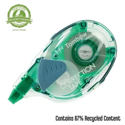 Correction & White-Out|Tombow MONO Correction Tape, White (68665)