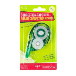 Correction & White-Out|Tombow MONO Correction Tape Refill, White (68666)