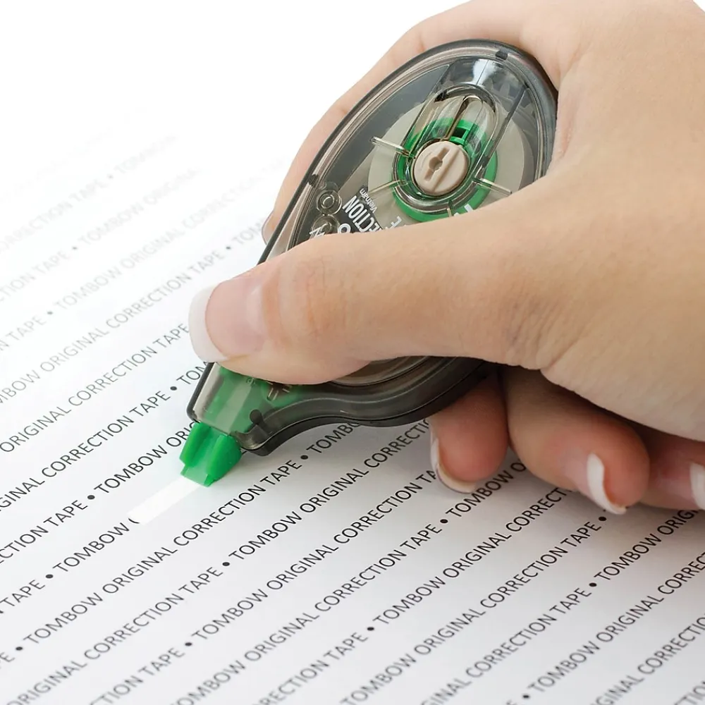 Correction & White-Out|Tombow MONO Original Correction Tape, White, 10/Pack (68720)