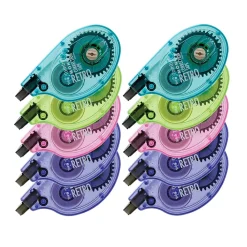 Correction & White-Out|Tombow MONO Retro Correction Tape, White, 10/Pack (68723)