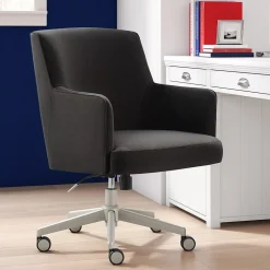 Office Chairs*Tommy Hilfiger Belmont Ergonomic Twill Swivel Executive Chair, Gray (CHR10061B)