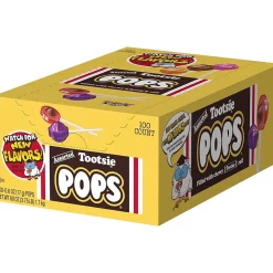 Tootsie Roll Pops Lollipops, Assorted Flavors, 60 oz., 100 Pieces (TOO508)